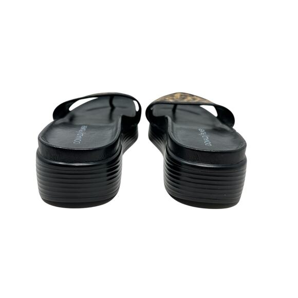 Donald‎ J Pliner Fifi Slide Sandals Leopard Print Black Brown Size US 8 - Picture 8 of 13